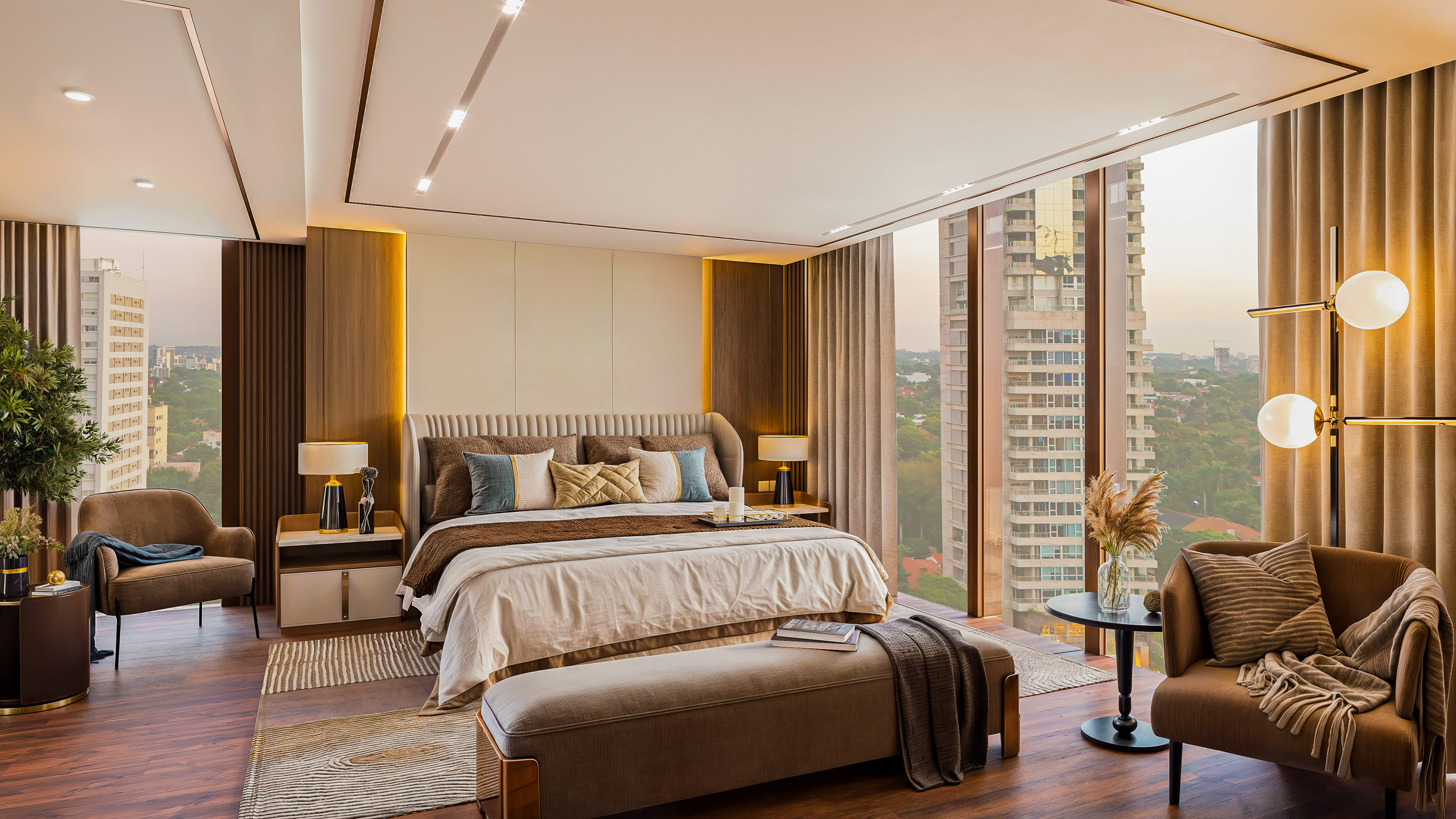 Projeção de uma das acomodações do novo NH Collection Assunción.
Créditos: Divulgação/Minor Hotels Europe & Americas