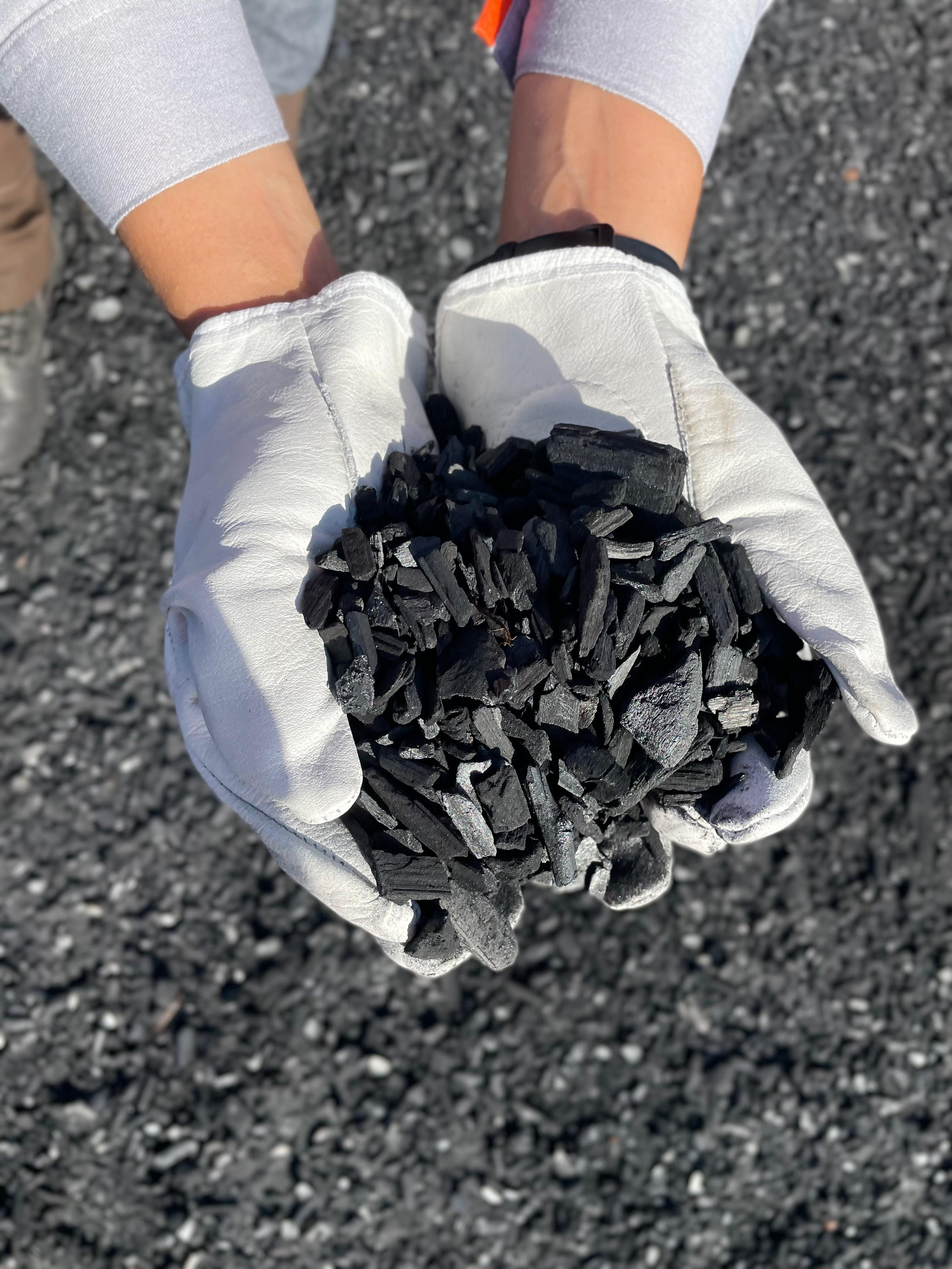 Moinha de carvão é comercializada com empresas parceiras que utilizam este coproduto como matéria-prima
Divulgação/Aperam BioEnergia