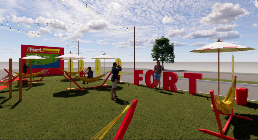 projeto 3D - Fort Atacadista na Maratona Internacional de Floripa - Créditos da foto: Divulgação