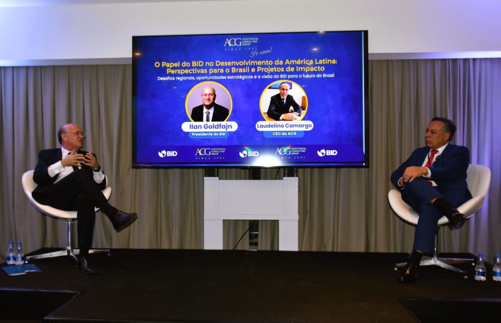 Crédito da foto: Presidente do BID, Ilan Goldfajn e Laudelino Camargo