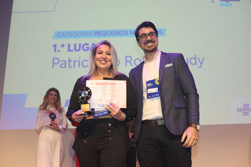 A empresária Patrícia Baudy, apoiadora do Projeto 'Dia de Cinderela', é finalista 
                                                         nacional do Prêmio Sebrae Mulher de Negócios. Foto: Inove