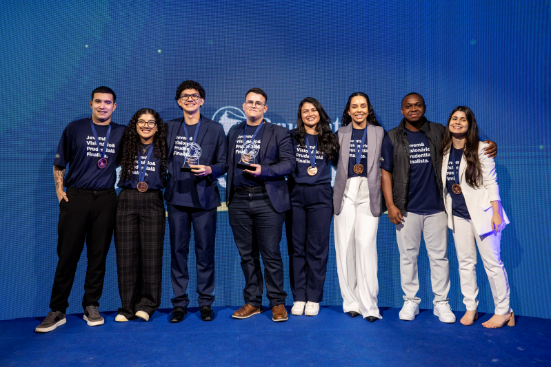 Divulgação Prudential
Finalistas da última edição do Prêmio Jovens Visionários|Divulgação Prudential