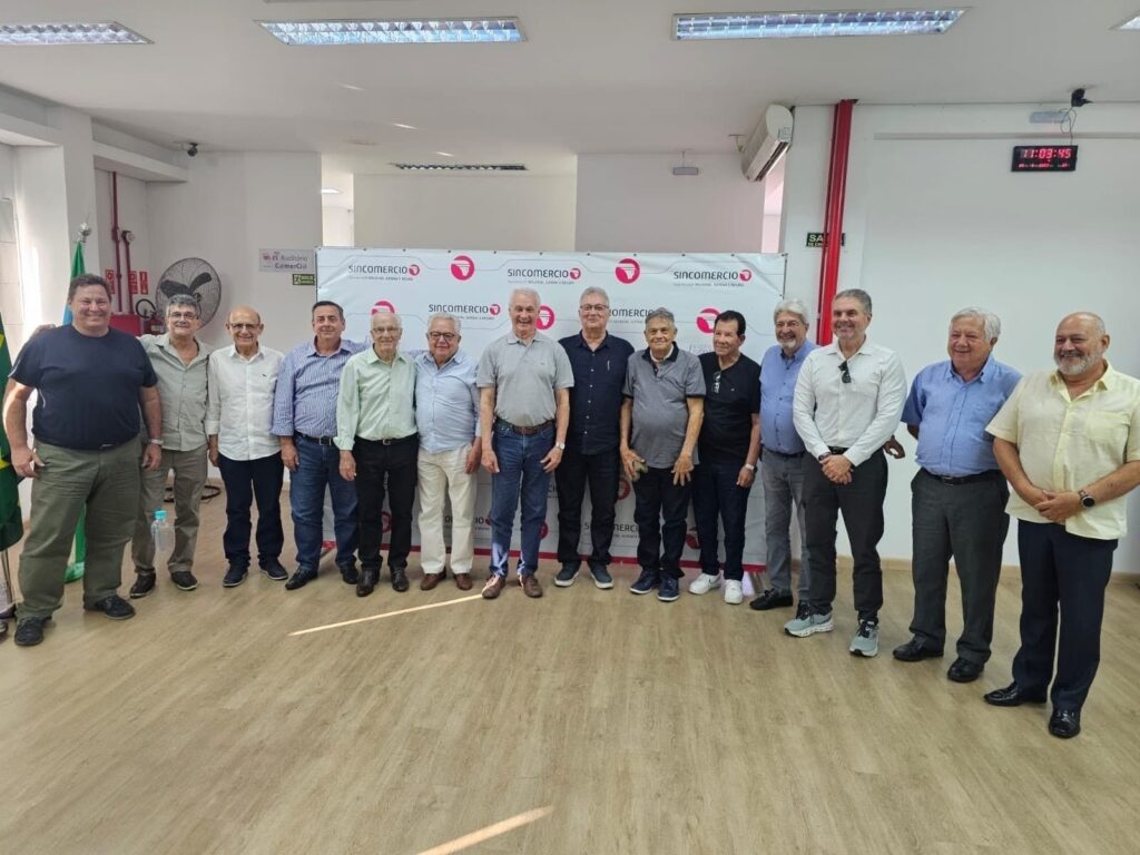 Representantes de sindicatos patronais na reunião da Câmara Regional Sudeste no Sincomercio Jundiaí Créditos da foto: Divulgação