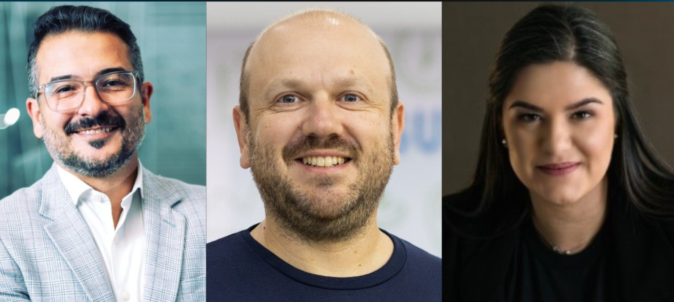 Marcos Chiodi, André Ditomaso e Elis Hernandes diretores brasileiros da Marlabs. Foto: Reprodução