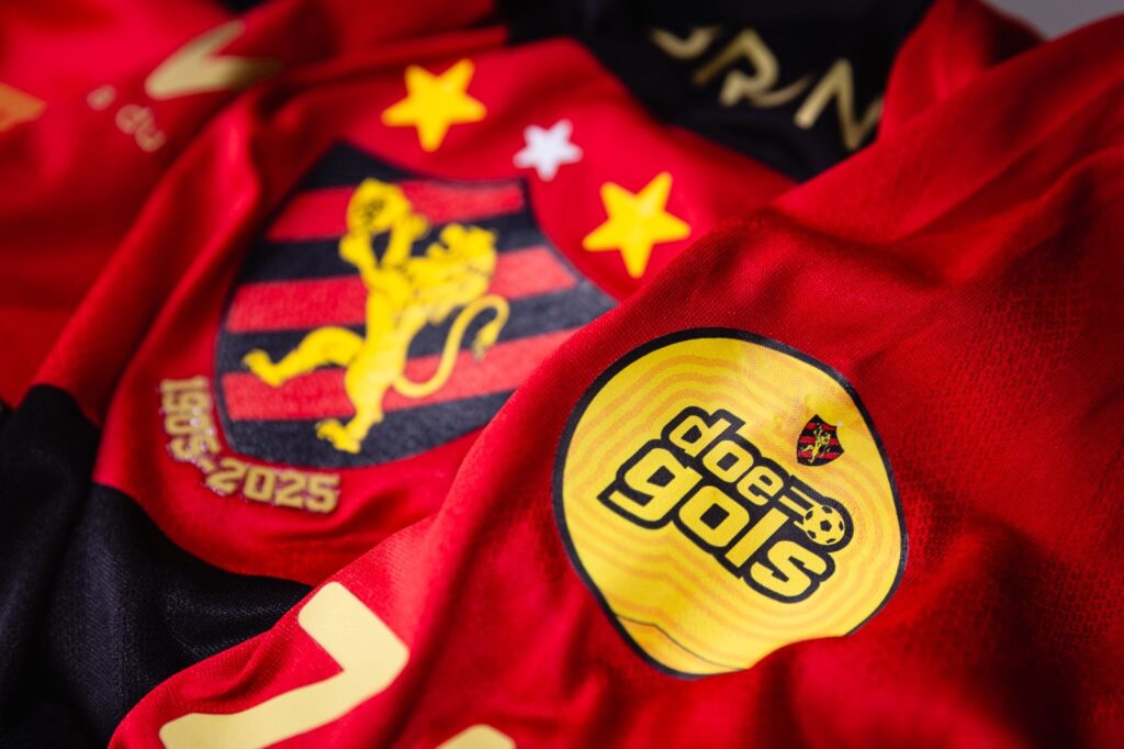 Camisa especial Sport com pacth Doe Gols - Créditos da foto: Divulgação