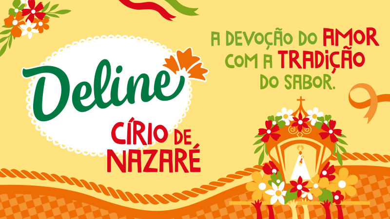 Divulgação Deline.
Campanha Círio de Nazaré de Deline.