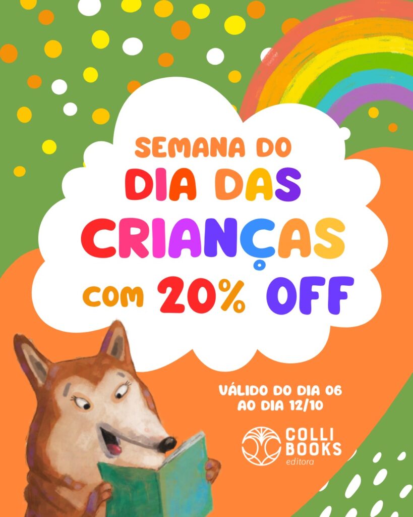 Layout Campanha Dia das Crianças Colli Books - Créditos da foto: Divulgação