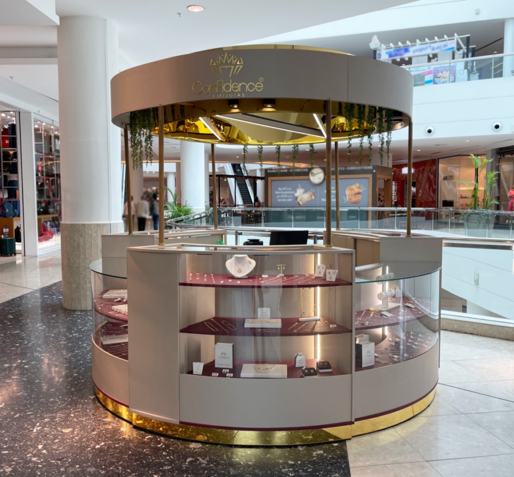 Quiosque Confidence Shopping Palladium - divulgação