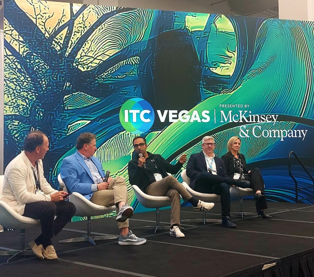 Rajat Sharma, Chief Revenue Officer do InsureMO, no ITC Vegas 2025- Créditos da foto: Divulgação