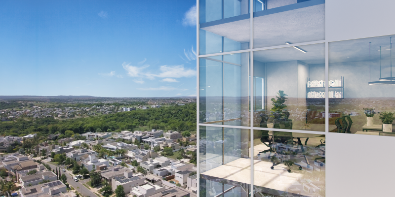 Perspectiva fachada Euro Towers Imagem ilustrativa