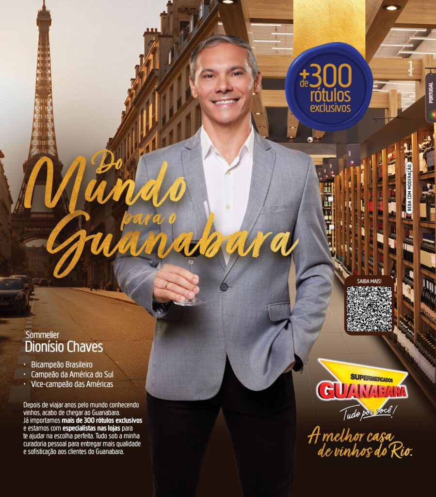 Divulgação Dionísio Chaves é o novo curador das adegas dos Supermercados Guanabara