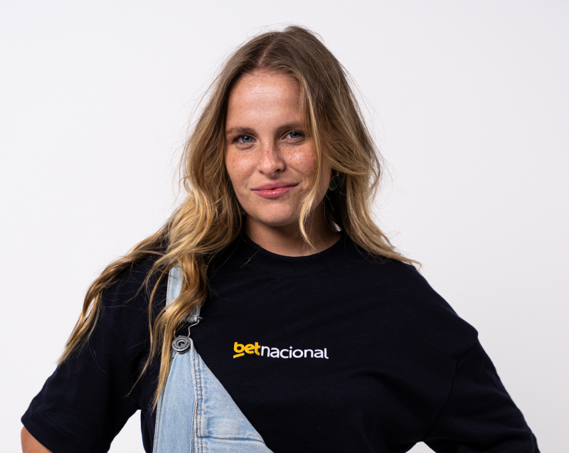 Amanda Orestes é um dos novos nomes do time de creators da Betnacional Crédito: Tristan Malpelli