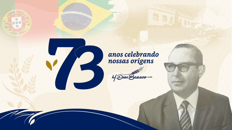 M. Dias Branco completa 73 anos de trajetória com o tema "Celebrando as nossas origens" baixar em alta resolução