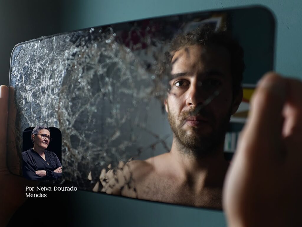 Reflexão sobre o olhar e a autoimagem por Pedro Andrade (instagram.com/reel/DbtHdGSxDVz/)