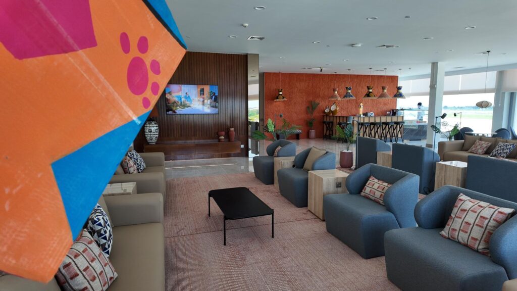Lounge Njinga no Terminal Doméstico do AIAAN