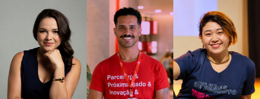 Divulgação Da esquerda para a direita, Daiany Corrêa, Danylo Nepomuceno e Bia Saito, participantes da 3ª edição do Product Camp Pocket Ribeirão Preto